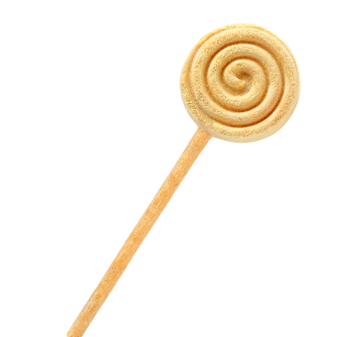 تشویقی آبنباتی سگ ونپی با طعم مرغ، شیر بز و کدو تنبل Wanpy Freeze Dried Lollipop وزن 14 گرم