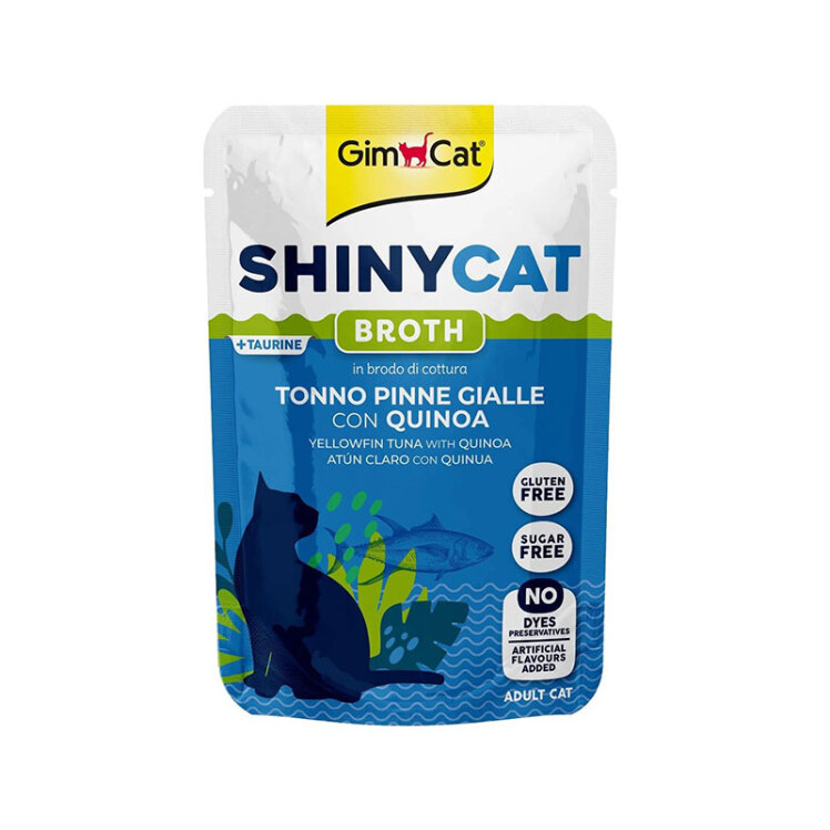 پوچ گربه جیم کت با طعم ماهی تن GimCat ShinyCat وزن 70 گرم