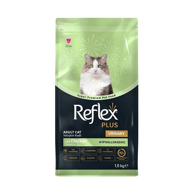 غذای خشک گربه یورینری با طعم مرغ رفلکس پلاس Reflex Plus Urinary With Chicken وزن 1.5 کیلوگرم