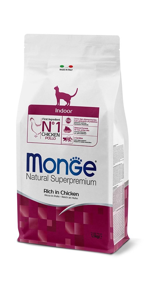  غذای گربه بالغ مونژه با طعم مرغ Monge Adult Cat Food With Chicken وزن 1.5 کیلوگرم 