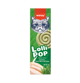  تشویقی آبنباتی گربه ونپی مدل Freeze Dried Lollipops Cat Grass 