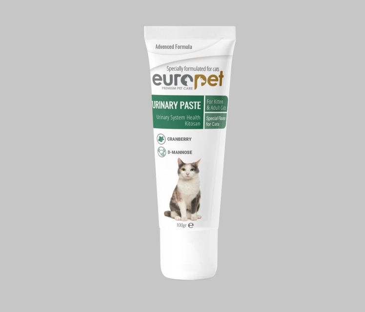 خمیر مجاری ادراری گربه یوروپت Europet Cat Urinary Paste وزن 100 گرم