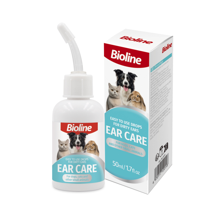 قطره تمیزکننده گوش سگ، گربه و خرگوش بایولاین Bioline Pet Ear Care