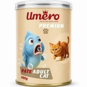 کنسرو پته گربه بالغ با طعم سالمون و اسپیرولینا umero اومرو 400 گرم