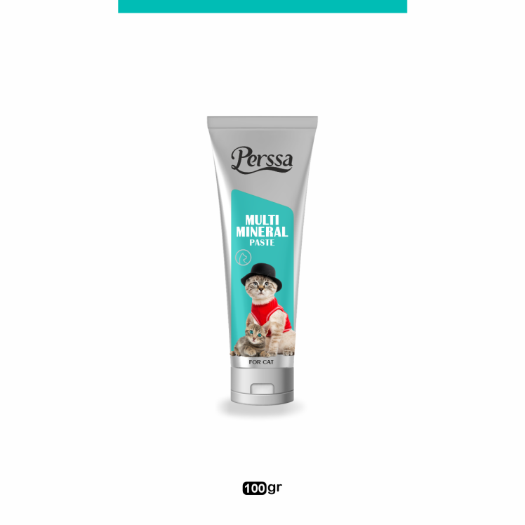 خمیر ویتامینه گربه پرسا مدل Mineral And Vitamins Paste وزن 100 گرم