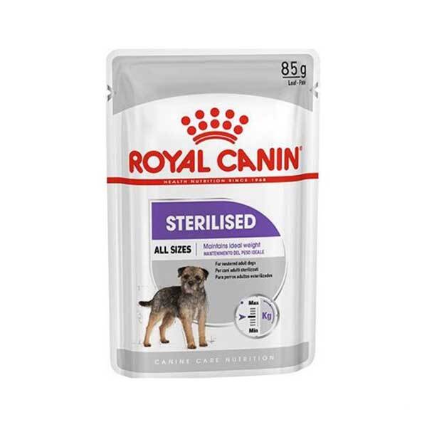 پوچ سگ استرلایز رویال کنین Royal Canin وزن 85 گرم