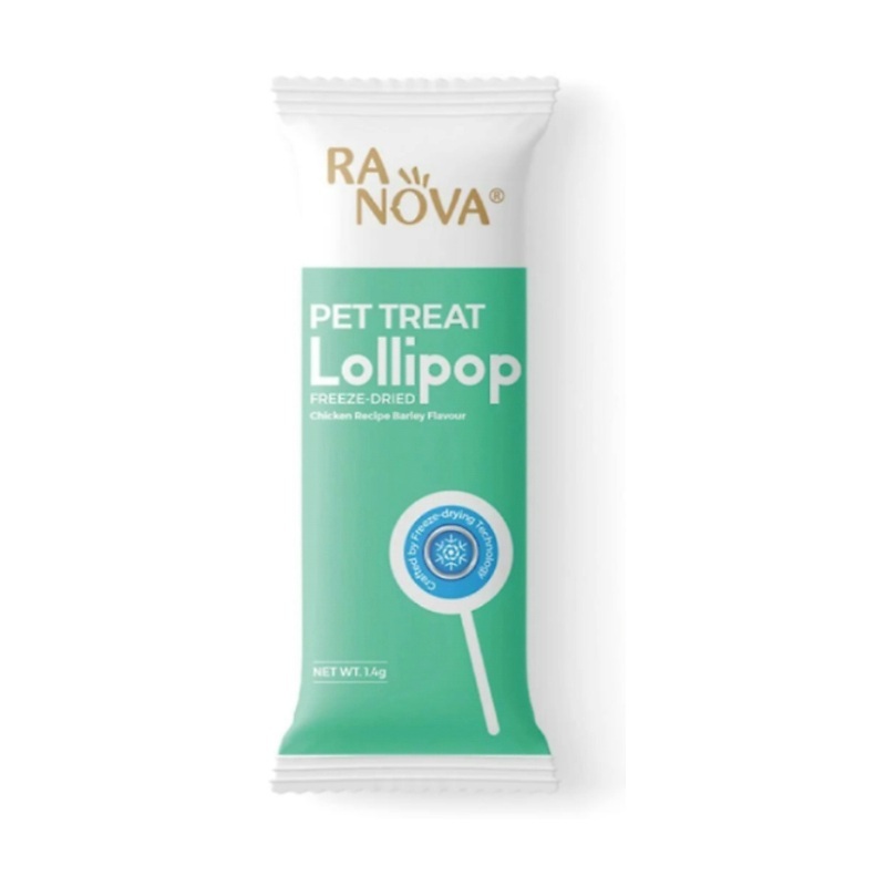 تشویقی آبنباتی گربه رانووا با طعم علف گربه Ranova Delicious Cat Grass Lollipops for Cats بسته 1 عددی