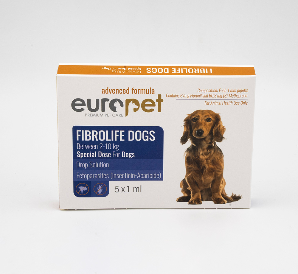  قطره ضد انگل سگ یوروپت Europet ‌‌Fibrolife Drop 