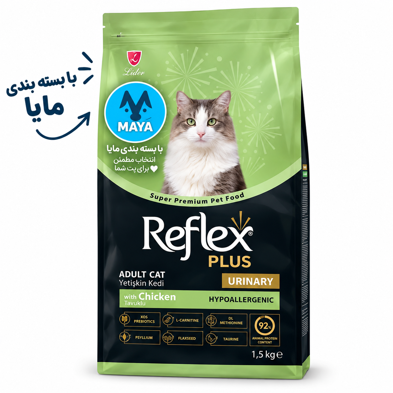 غذای خشک گربه یورینری با طعم مرغ رفلکس پلاس Reflex Plus Urinary With Chicken وزن 500 گرم