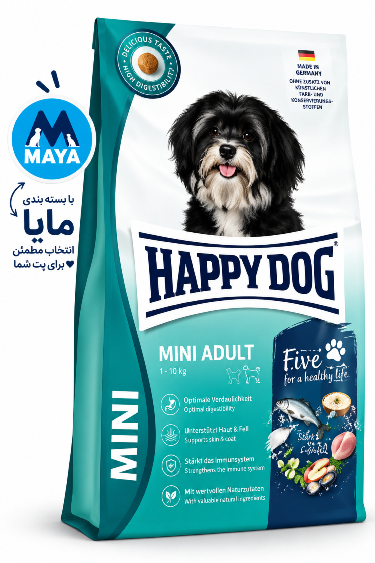 غذای خشک سگ هپی داگ مدل 1 کیلوگرم Mini Adult 