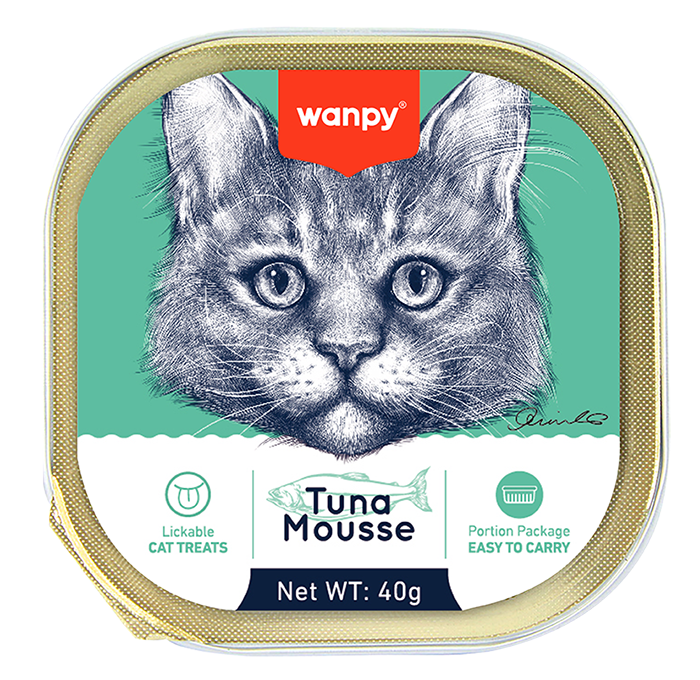  غذای کاسه ای گربه ونپی با طعم ماهی تن Wanppy Tuna Mousse 