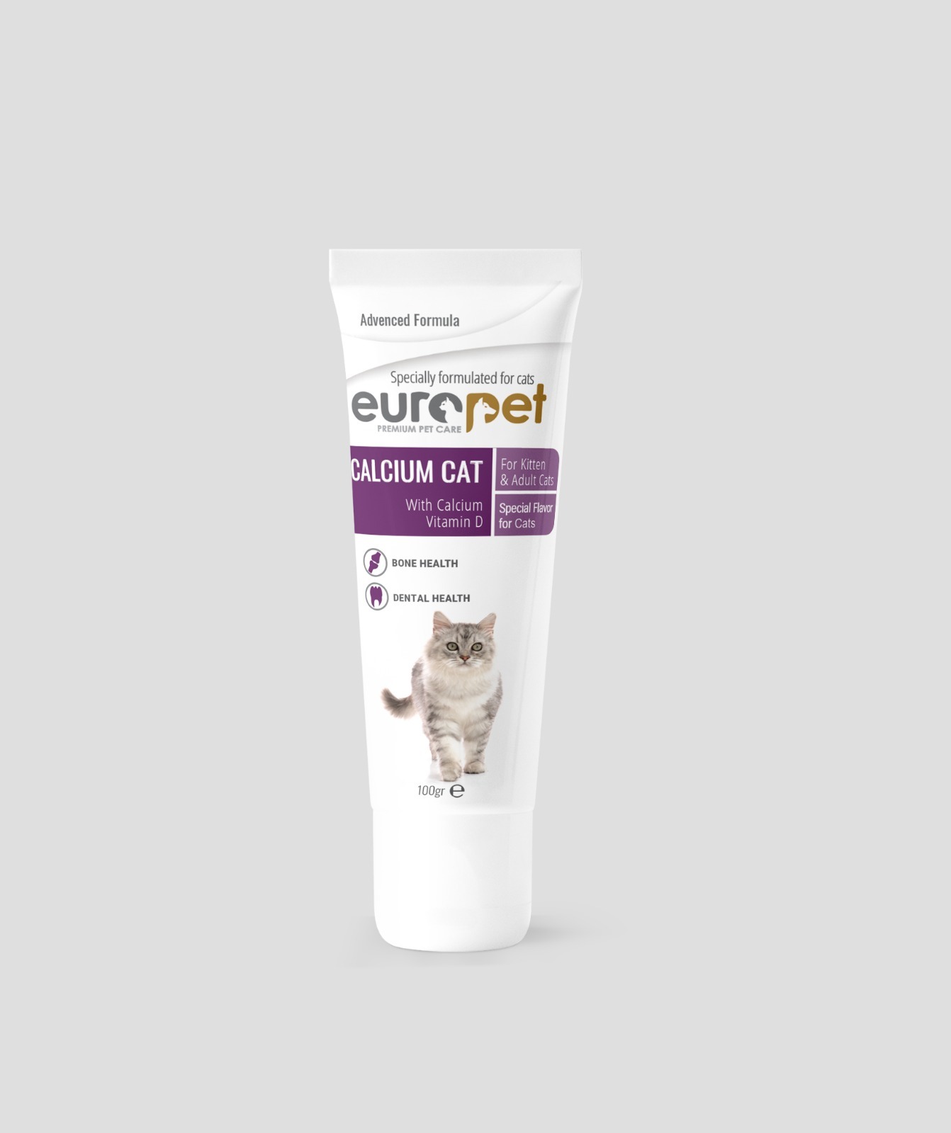 خمیر کلسیم گربه یوروپت Europet Cat Calcium وزن 100 گرم