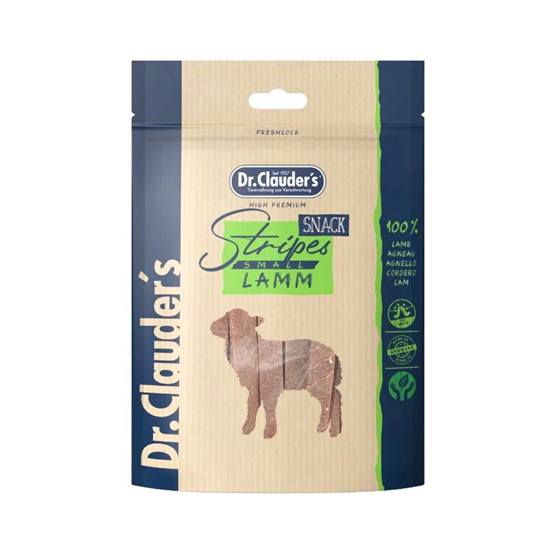 تشویقی سگ بالغ دکتر کلادرز با طعم بره Dr. Clauder’s Trainee Snack Lamb وزن 80 گرم