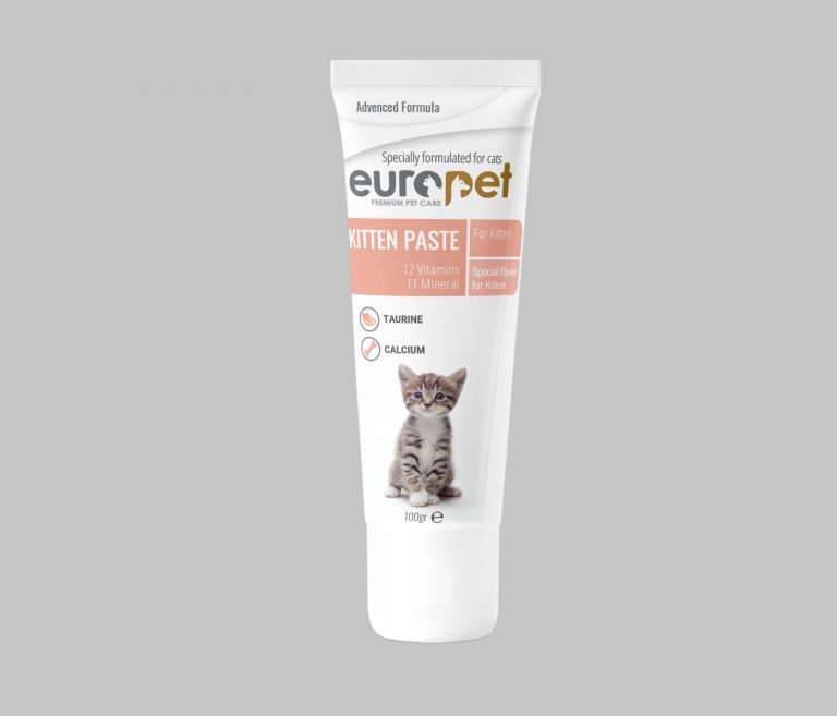 خمیر مولتی ویتامین و مینرال بچه گربه یوروپت Europet Kitten Paste وزن 100 گرم