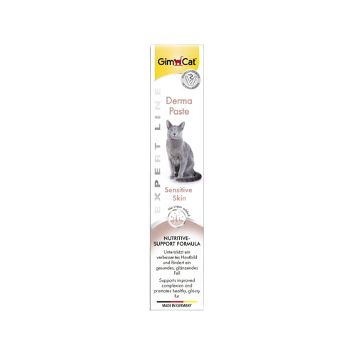 # خمیر مالت گربه جیم کت مخصوص پوست و مو GimCat Derma Paste وزن 50 گرم