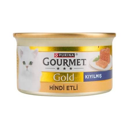 کنسرو گربه گورمت گلد با طعم بوقلمون Gourmet Gold Kıyılmış Hindi Etli وزن 85 گرم